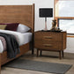 Walnut Color 3-Piece Bedroom Set