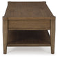 Roanhowe - Rectangular Cocktail Table - Brown