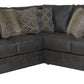 Denali - Italian Leather Match Sectional