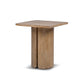 Sonoma 22" Square Pedestal Side Table - Rustic Greige
