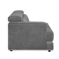 Alwin - Modular Lf Sofa - Dark Gray Fabric