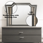 Kaitlyn Metallic Vanity & Dresser Mirror