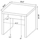 Brianna Mango Square Engineered Wood End Table
