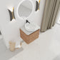 24" Wall-Mounted Bathroom Vanity With Ceramic Art Sink
