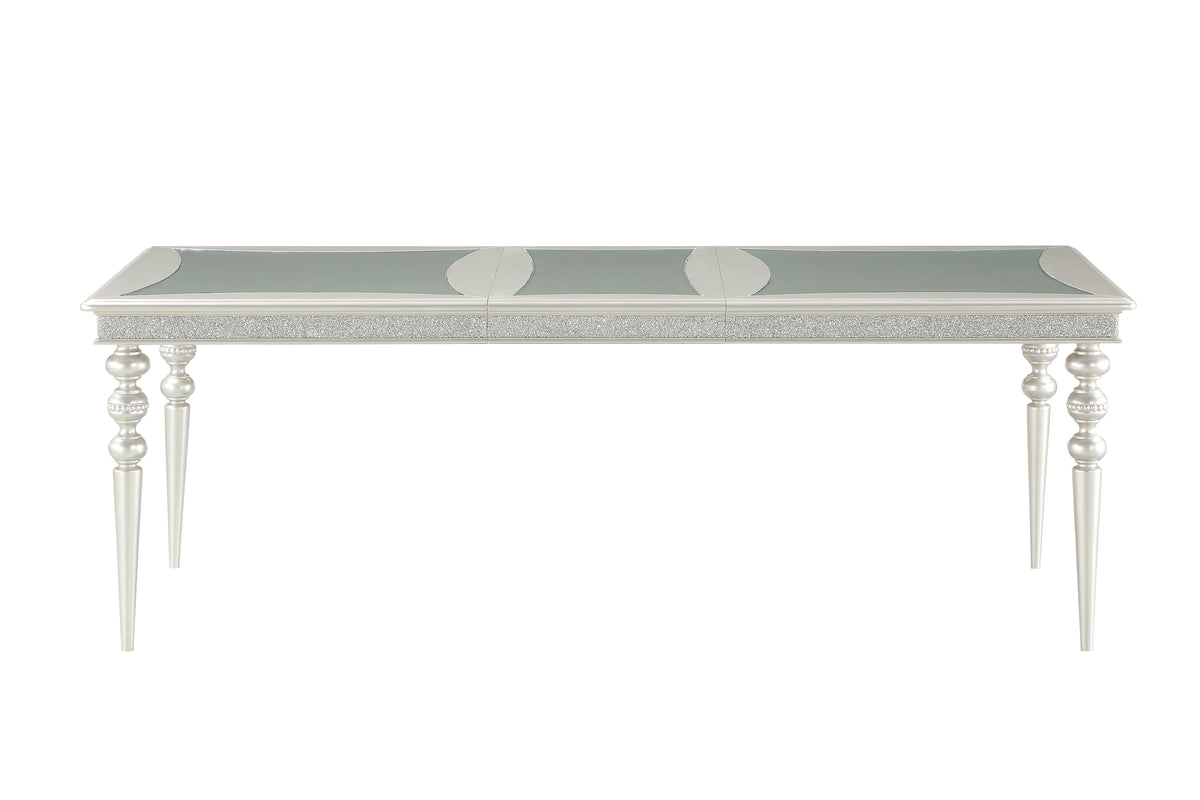 Maverick Platinum Finish Dining Table