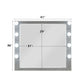 Sliverfluff - Mirror With Light - Mirrored & Champagne