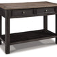 Tyler Creek - Sofa Table - Grayish Brown / Black