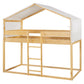 Twin Over Twin Wood Bunk Bed with Tent