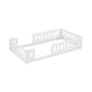 Wood Twin Size Platform Bed with Guardrail