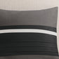 7 Piece Faux Suede Comforter Set Black King