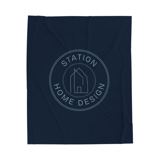Station Home Design Throw Blanket