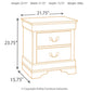 Alisdair - Two Drawer Night Stand - Reddish Brown