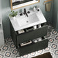 30" Bathroom Vanity with Ceramic Sink and Full-Extension Drawers