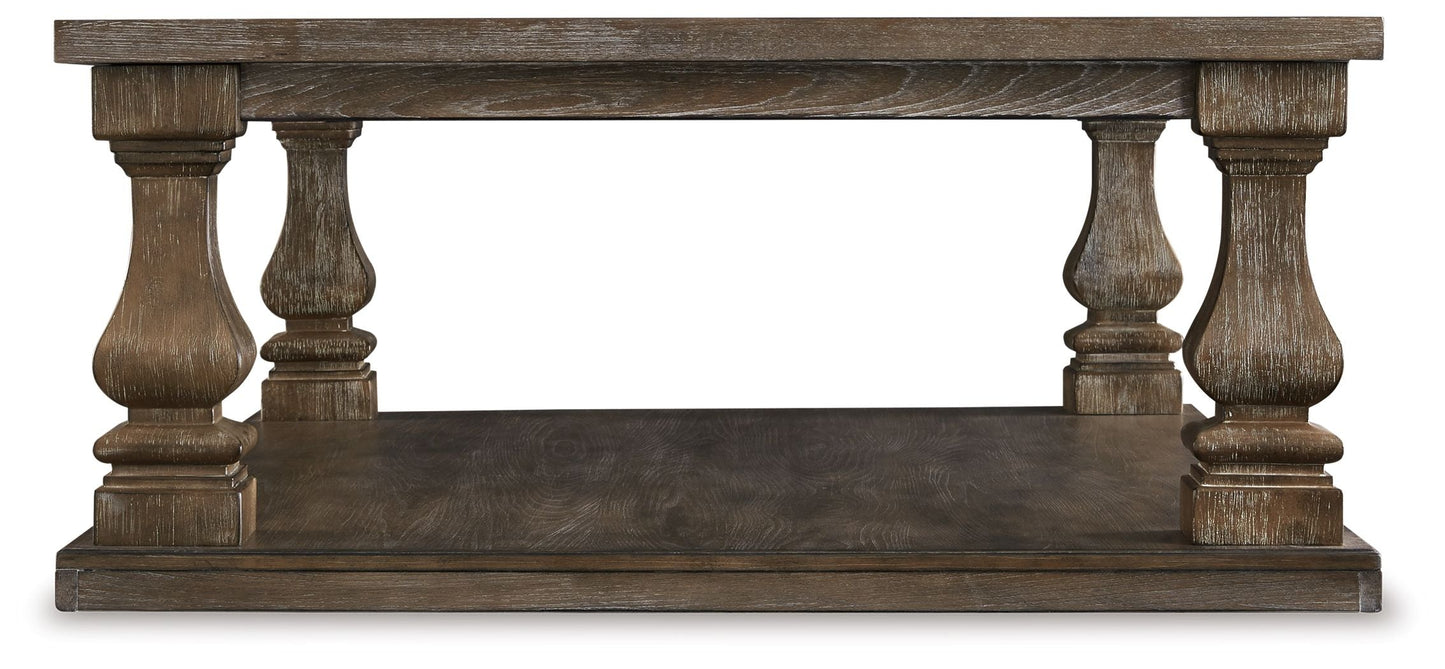 Johnelle - Rectangular Cocktail Table - Gray