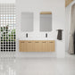 60" Floating Double Sink Bathroom Vanity with Extra-Large Storage