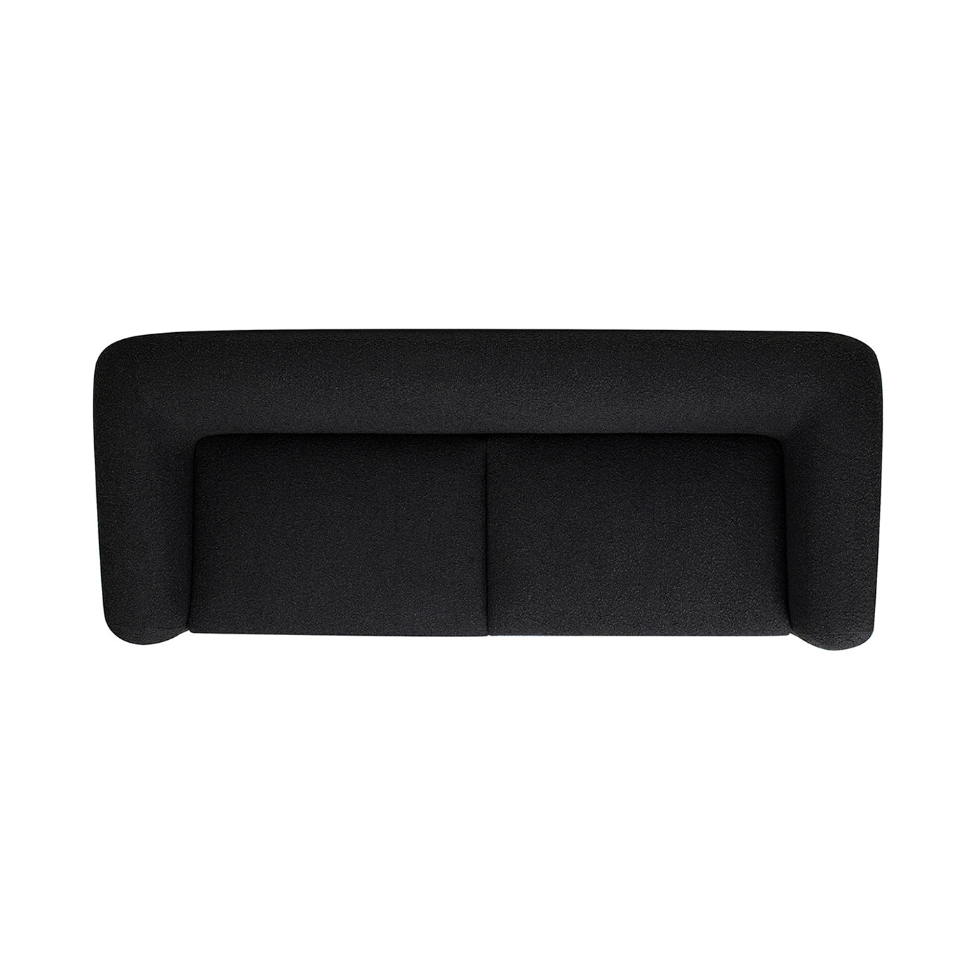 Alpine 90.5" Sherpa Sofa, Ebony