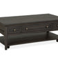 Westley Falls - Rectangular Cocktail Table With Casters - Graphite
