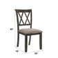 Claudia II - Side Chair (Set of 2) - Beige Fabric & Weathered Gray