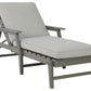 Visola - Chaise Lounge with Cushion - Gray