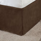 7 Piece Faux Suede Comforter Set Brown Queen