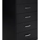 Finch - Five Drawer Chest - 46" Height - Black