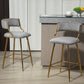 Set of 2, 26'' Counter Height Bar Stools - Grey