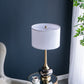 D15x29 Table Lamp with Glass Drum Shade