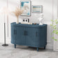 Modern Curved Sideboard 47.2-Inch Decorative Storage Cabinet