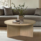 Round Coffee Table Reclaimed Greige