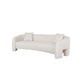 Sylvia 104" Tweed Loveseat in Ivory
