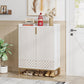 29.52 Inches White Shoe Cabinet