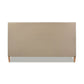 Haley Upholstered Cane-Back Platform Bed, King, Antique