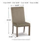 Chrestner - Dining UPH Side Chair (Set of 2) - Gray / Brown