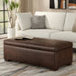 Gabbie 48 Inch Wide Rectangular Storage Ottoman