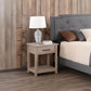 Sleek Contemporary Nightstand In Sandle Wood