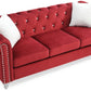 Raisa G869A-S Sofa - Burgundy