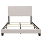 Ivory Queen Bed with Nailhead Trim