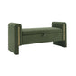 Modern Teddy Upholstered Large Bed End Bench With Arms And Storage - view 3