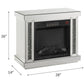 Noralie - Fireplace - Mirrored & Faux Diamonds