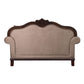 Chateau De Ville - Loveseat With 3 Pillows (Same Lv01589) - Fabric & Espresso
