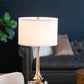 D15x29" Table Lamp with Glass Drum