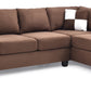 Malone G632B-SC Sectional (Without Ottoman) - Chocolate