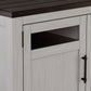 Darborn - 88" TV Stand With Electric Infrared Fireplace Insert - Gray / Brown