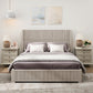 Solid Wood Platform Bed Frame with Headboard