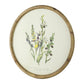 Flora Print Round Frame Set of 4