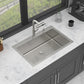 30" Drop-in Kitchen Sink with Pull-out Faucet and Soap Dispenser