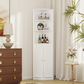 67" Tall Corner Cabinet with Adjustable Shelves