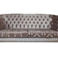 Versailles - Sofa With 7 Pillows - Ivory Fabric & Bone White