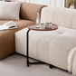 Brown C-shaped Side Table