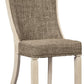 Bolanburg - Dining UPH Side Chair (Set of 2) - Lattice Back - Brown / Beige